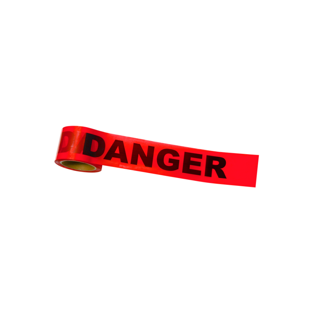 Johnson Red "Danger" tape 3 in. x 1000 ft. from Columbia Safety